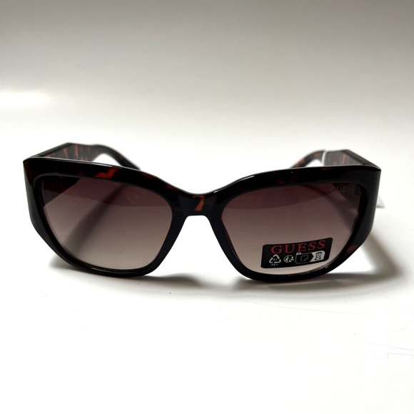 GUESS Wrap Sunglasses GO00077 Acetate Tortoise Shell Logo Brown main image 4